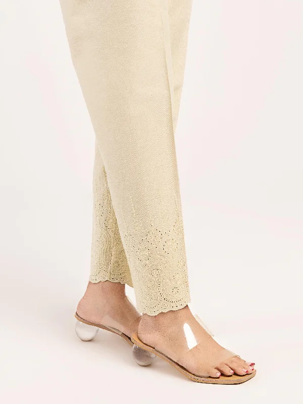 Embroidered Winter Cotton Trouser Trousers Ceremony Elegant