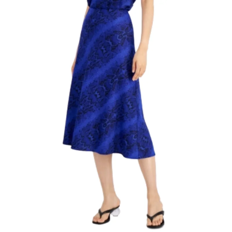 BAR III -  Snake Print MIDI Skirt leather skirt refined