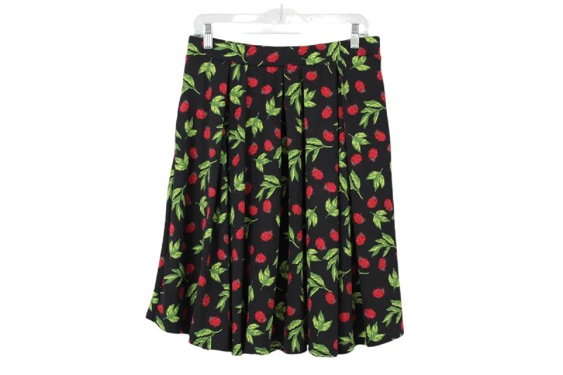 LuLaRoe Black Ladybug Skirt | L corduroy skirt cozy