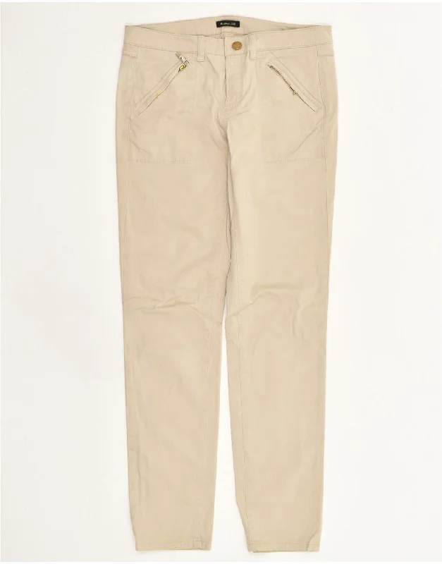 MASSIMO DUTTI Womens Slim Fit Chino Trousers EU 34 2XS W30 L29 Beige Trousers Essential Wardrobe