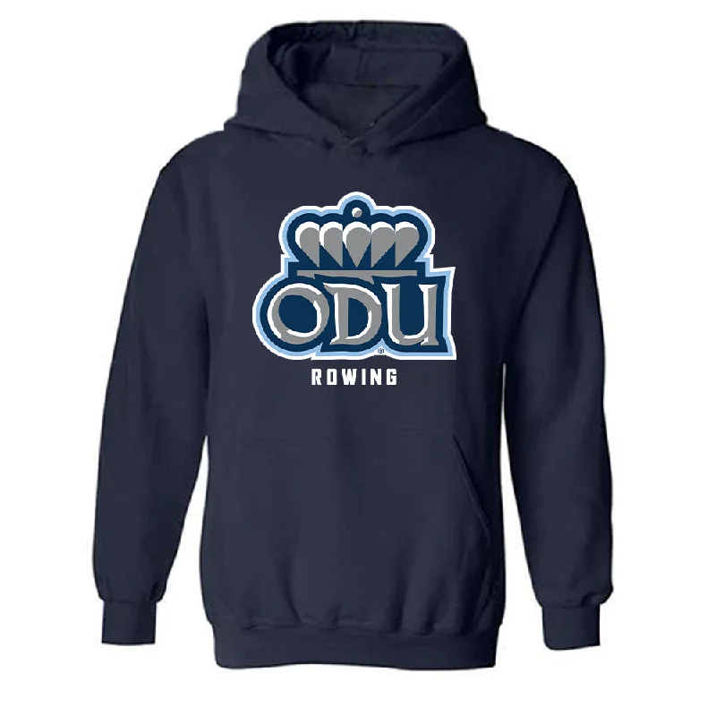 Old Dominion - NCAA Women's Rowing : Lily Baumann - Classic Shersey Hooded Sweatshirt Hoodie with Lace Feminine Delicate