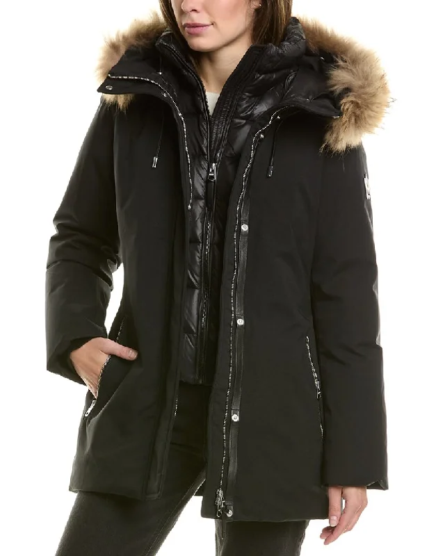 Mackage Short Down Jacket Welt Pockets Slit Pockets Flap Pockets