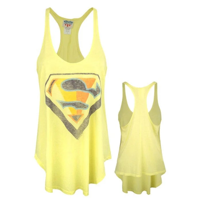 Junk Food Womens/Ladies Superman Racerback Tank Top comfortable tank top