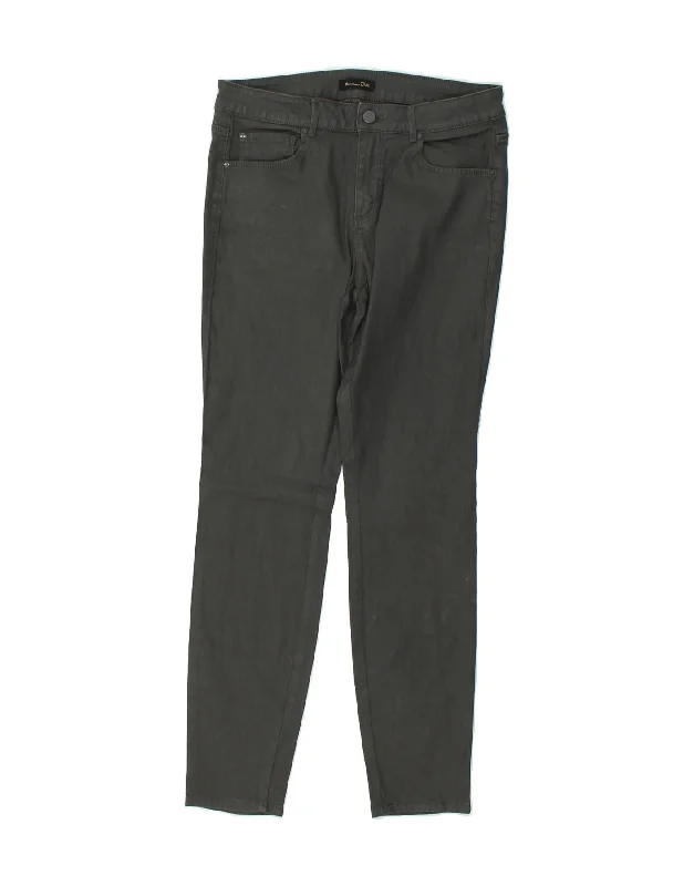 MASSIMO DUTTI Womens Skinny Casual Trousers W30 L29 Grey Trousers Winter Warm
