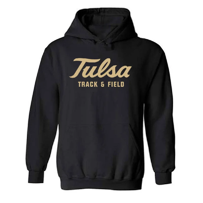 Tulsa - NCAA Women's Track & Field : Gabbie Washington - Classic Shersey Hooded Sweatshirt Hoodie with Hem Embroidery Detailed Premium