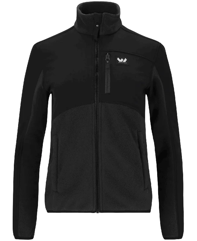 Evo W Fleece Jacket Denim Fabric Leather Fabric Suede Fabric