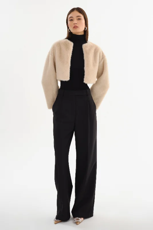 ROWDIE | Faux Fur Jacket Zippered Jacket Buttoned Jacket Snapped Jacket