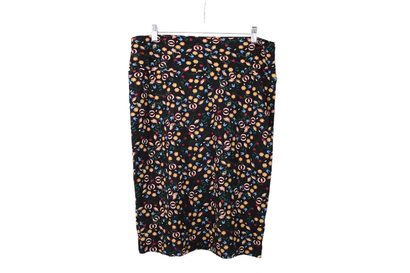 NEW LuLaRoe Black Skirt | XL linen skirt natural