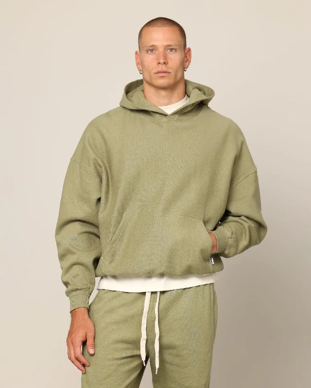 Carré Blanc Oversized Hoodie Military Hoodie with Cropped Fit Short Trendy