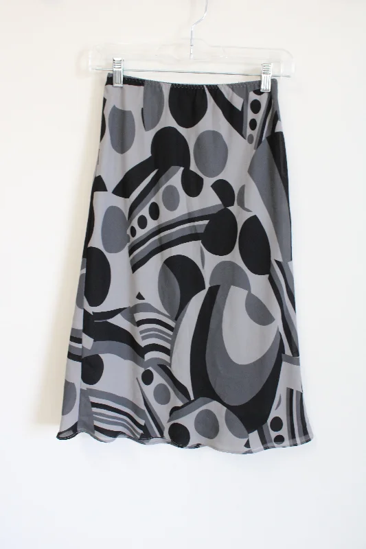 The Limited Y2K Gray Patterned Skirt | XS corduroy skirt comfortable