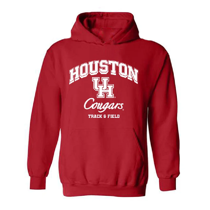 Houston - NCAA Women's Track & Field : Sydney Freeman - Classic Shersey Hooded Sweatshirt Hoodie with Slim Fit Tailored Modern