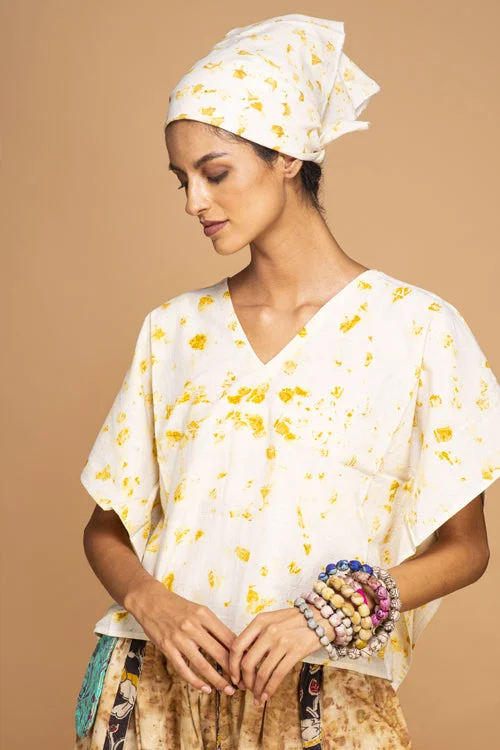 Bageeya "Ladoo" Handspun  Organic Cotton Crop Top Modern Contemporary Chic