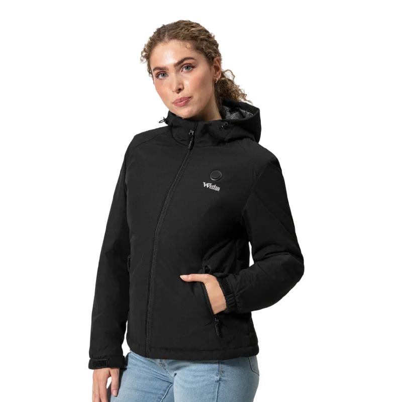 Women's Weston Heated Jacket Hoodie Zip-Up Jacket Button-Up Jacket