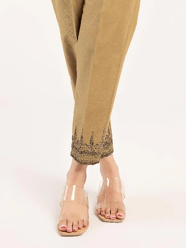 Embroidered Winter Cotton Trouser Trousers Bridal Satin