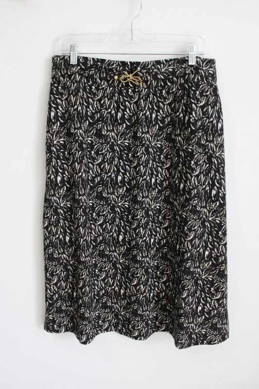 NEW Robert Louis Brown and Green Skirt | XL a-line skirt cut