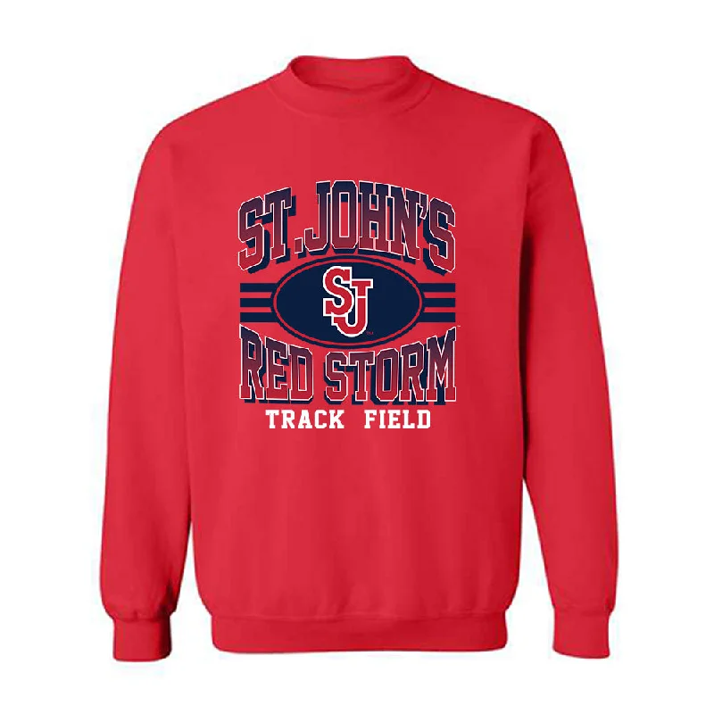 St. Johns - NCAA Women's Track & Field : Jade Dockery - Classic Shersey Crewneck Sweatshirt Hoodie with Fur Luxurious Winter