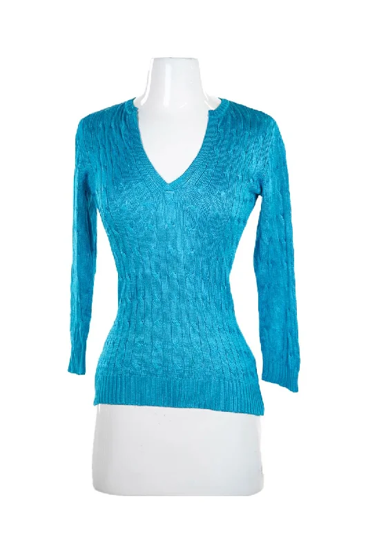No Brand Sweater Ribbed Striped Patterned