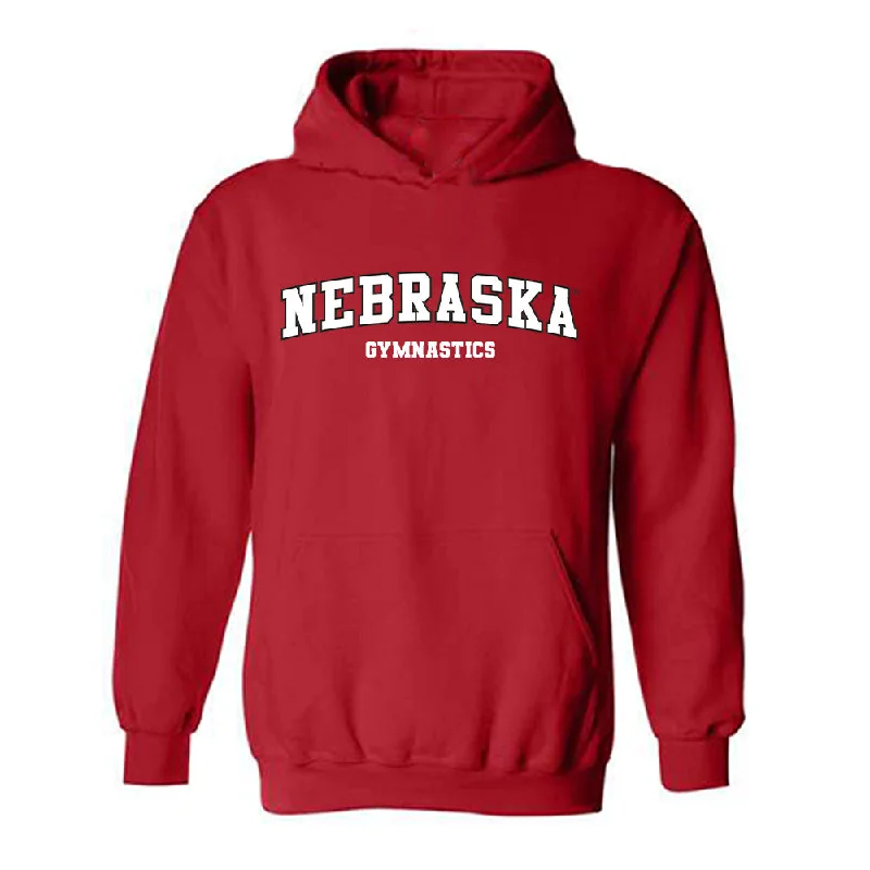 Nebraska - NCAA Women's Gymnastics : Lauren Hollifield - Replica Shersey Hooded Sweatshirt Hoodie with Relaxed Fit Easy Casual