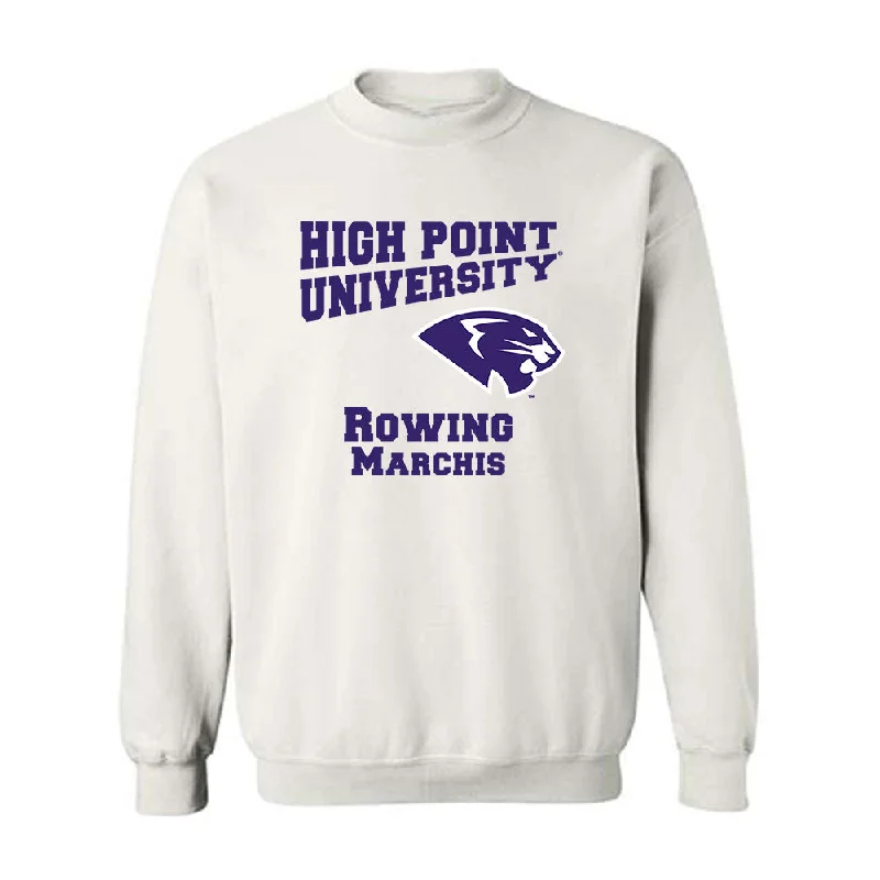 High Point - NCAA Women's Rowing : Caroline Marchis - Crewneck Sweatshirt Hoodie with Distressed Vintage Worn