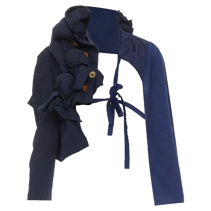 Comme Des Garcons Runway Twist Knot Deconstructed Half Tie Jacket Rayon Jacket Velvet Jacket Corduroy Jacket