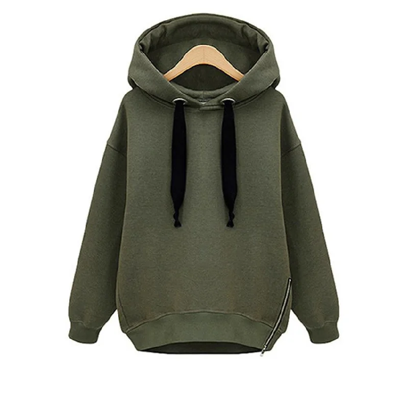 Women Cotton Loose Hooded Jacket Thicken Velvet Long Sleeve Sweatshirt Fashion Style Hoodies M-4XL Denim Jacket Leather Jacket Suede Jacket