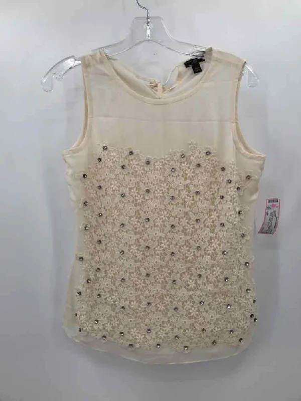 Pre-Owned Ann Taylor Ivory Size XSP Tank Top flexible tank top