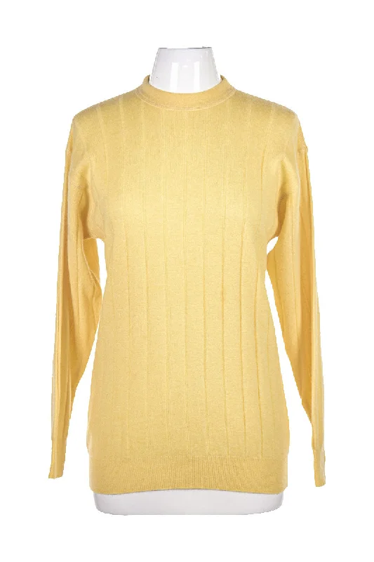 Ribbed yellow sweater Modern Contemporary Chic