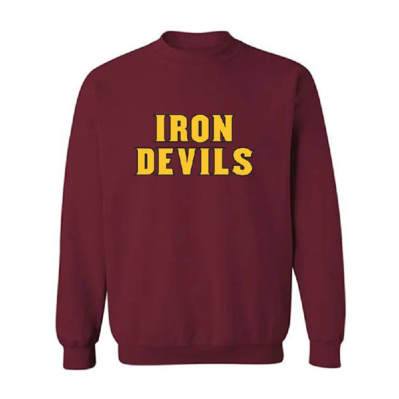 Arizona State - NCAA Women's Track & Field : Lauren Brown - Replica Shersey Crewneck Sweatshirt Hoodie with Hem Lace Feminine Delicate