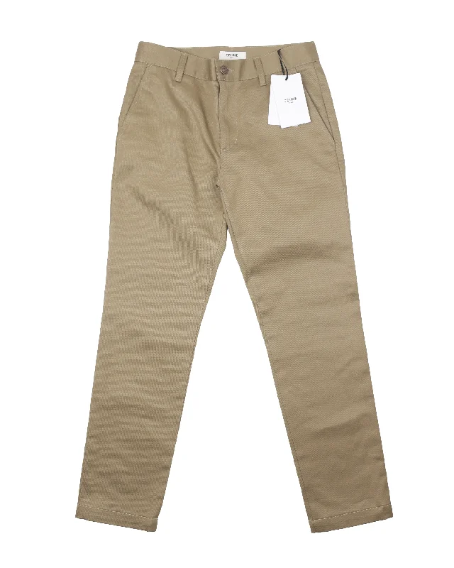 Khaki Trouser w/ Tags Trousers Denim Distressed