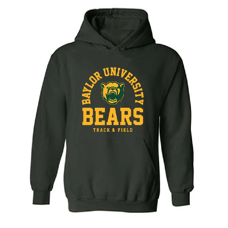 Baylor - NCAA Women's Track & Field : Audrey Williamson - Classic Shersey Hooded Sweatshirt Hoodie with Metallic Shiny Futuristic