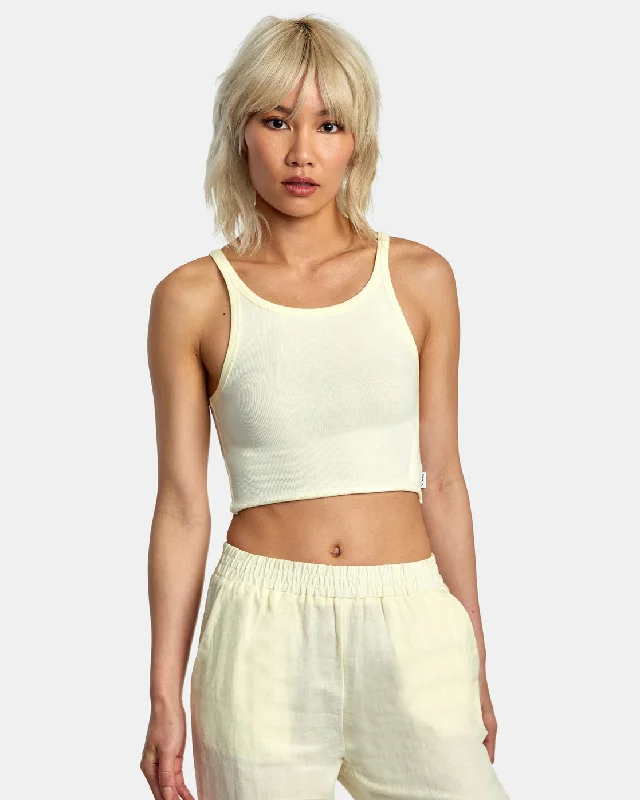Slide Tank Top - Lemon cozy tank top