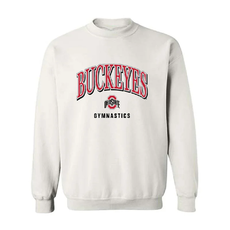 Ohio State - NCAA Women's Gymnastics : Mallory Gregory - Crewneck Sweatshirt Hoodie with Monochrome Minimalist Simple