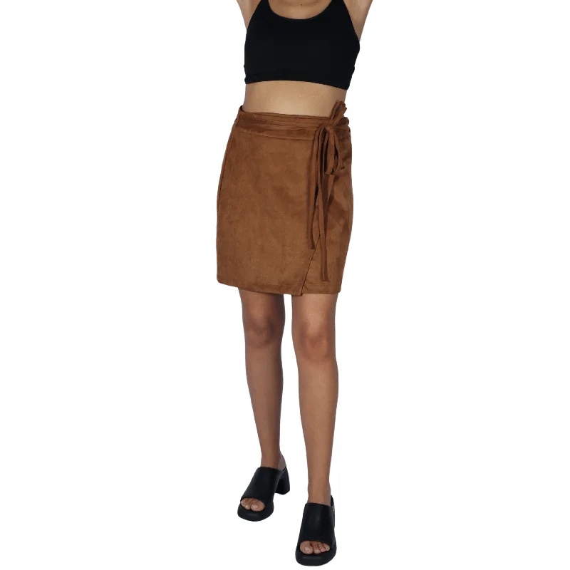OXXO - Wrap Double Thin Belt Skirt casual skirt length
