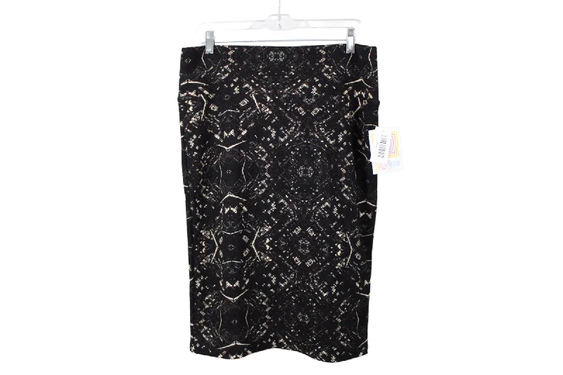 NEW LuLaRoe Black Skirt | L velvet skirt plush