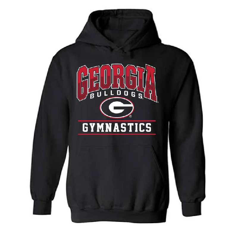 Georgia - NCAA Women's Gymnastics : Zora Morgan - Classic Shersey Hooded Sweatshirt Hoodie with High-Low Hem Asymmetrical Trendy