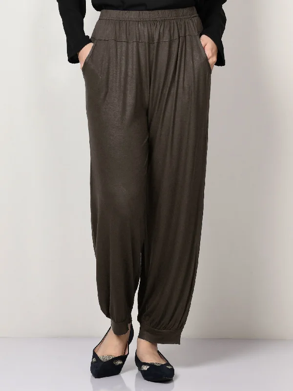Jersey Trouser - Brown Trousers Running Lightweight