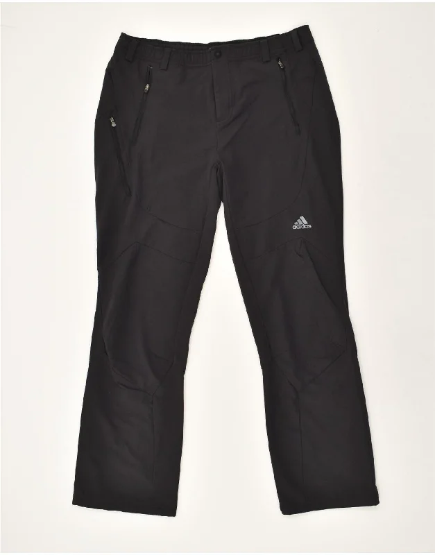 ADIDAS Womens Chino Trousers W38 L32 Black Nylon Trousers Cargo Utility