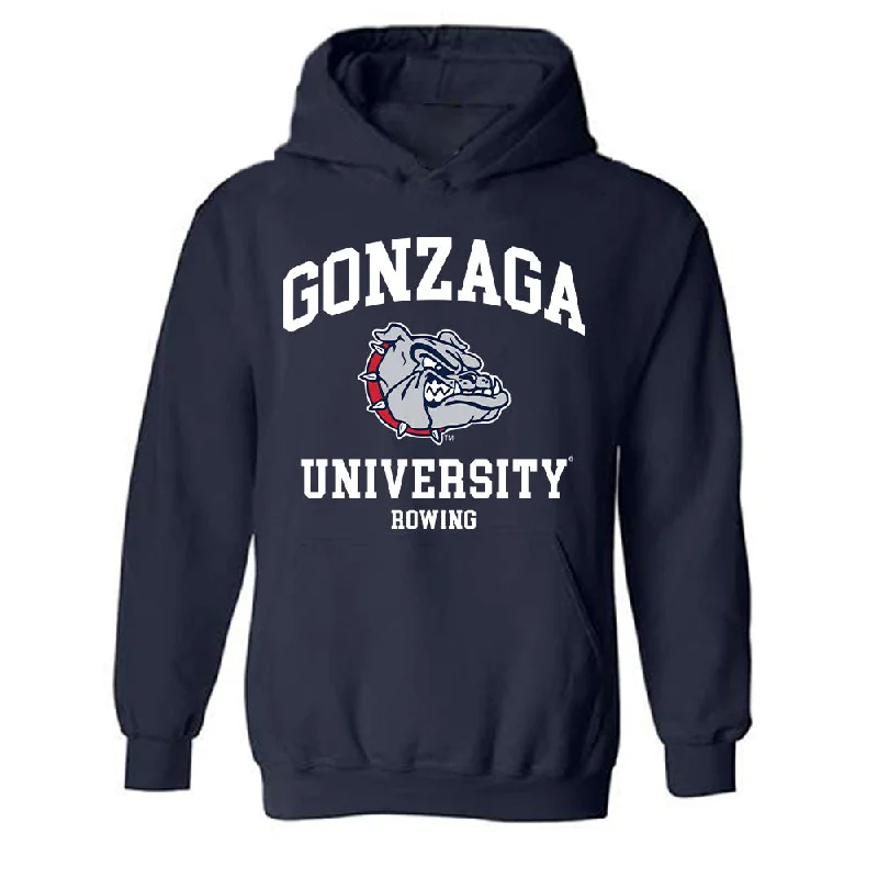 Gonzaga - NCAA Women's Rowing : Alli Krilich - Classic Shersey Hooded Sweatshirt Hoodie with Hem Detail Decorative Unique