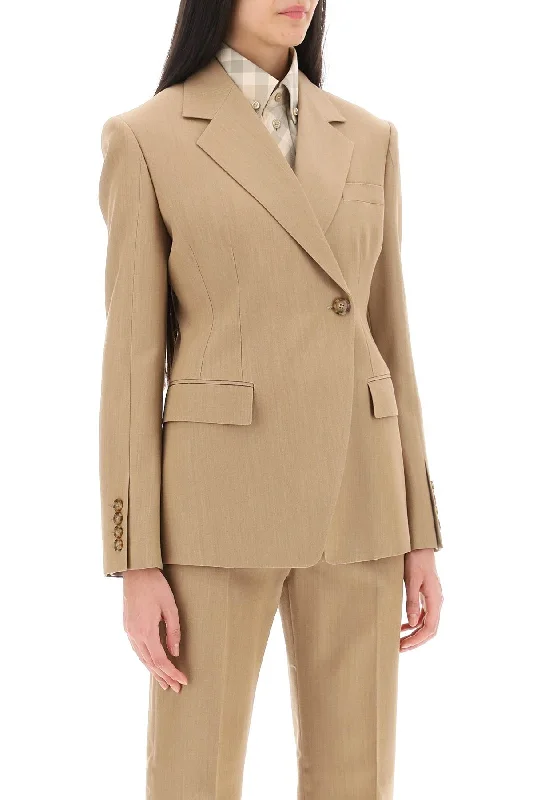 Burberry Claudete Double-Breasted Jacket Tailored Jacket Straight Jacket A-Line Jacket