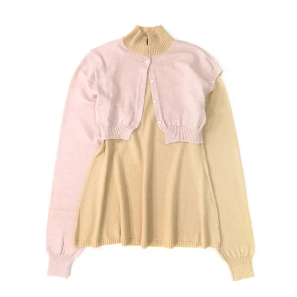 SALE 70%OFF ! <br/>【KISHIDAMIKI/キシダミキ】bi-color sweater Terry Terry Cloth Terry Knit