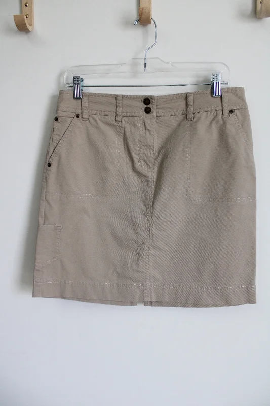 Jones New York Stretch Tan Skirt | 10 Petite linen skirt natural