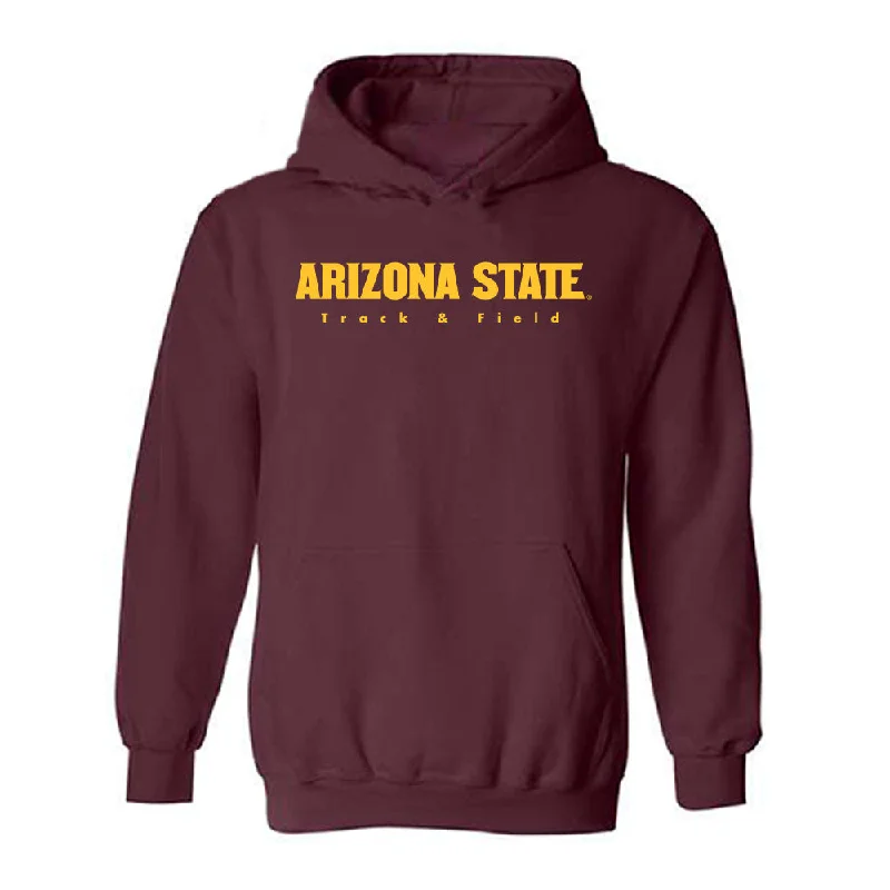 Arizona State - NCAA Women's Track & Field : Lauren Brown - Classic Shersey Hooded Sweatshirt Hoodie Jacket Zipper Layering