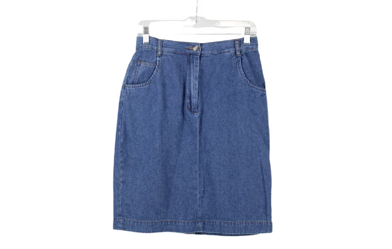 Willow Ridge Denim Skirt | 10 silk skirt lustrous