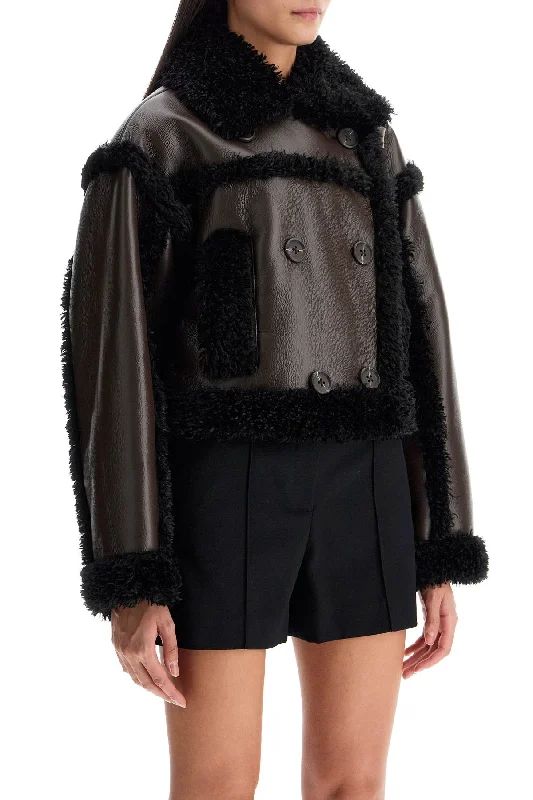 Stand Studio 'cropped Faux Leather Jacket Kristy Lace Jacket Ribbed Jacket Sequined Jacket