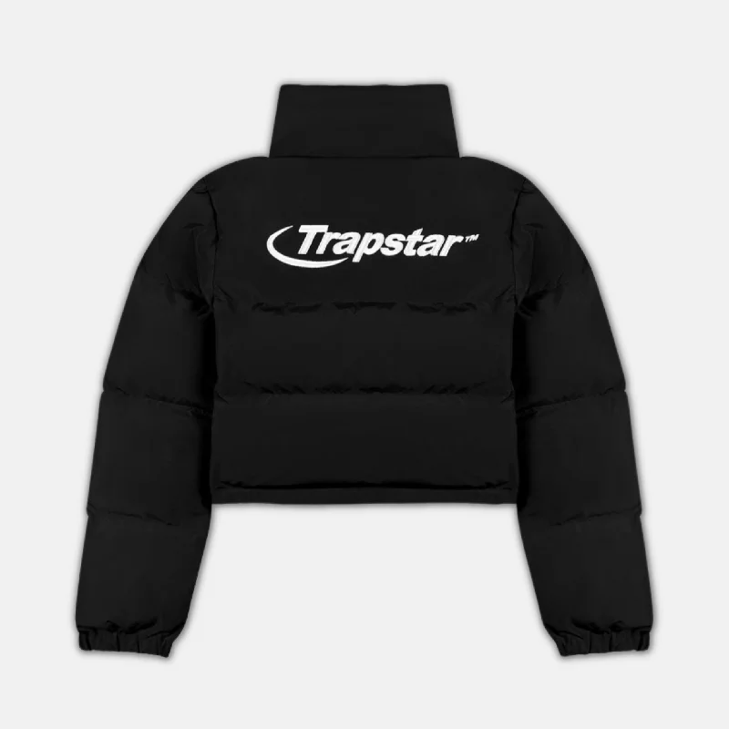 Trapstar Women's Hyperdrive Jacket - Black Welt Pockets Slit Pockets Flap Pockets