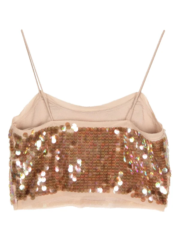 VELMA SEQUIN TANK TOP floral tank top