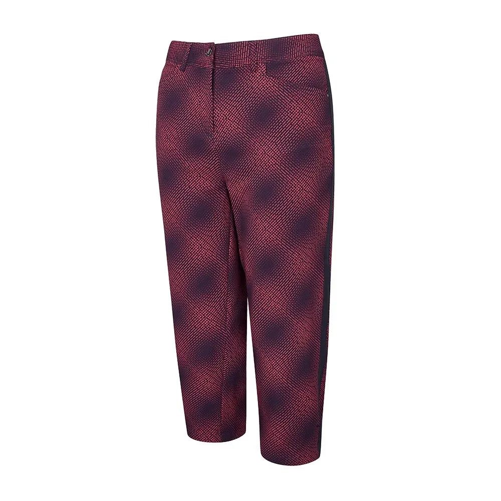 Ping Ladies Verity Printed Golf Crop Trousers P93586 Trousers Yoga Stretchy