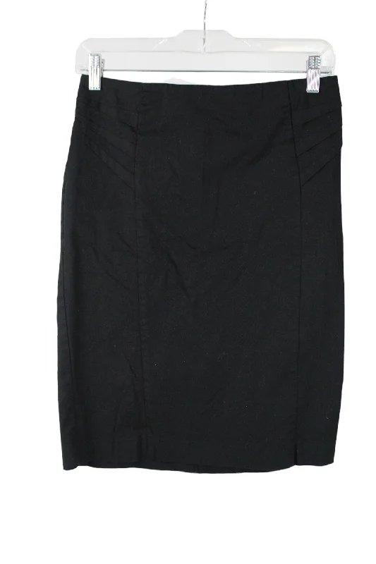 New York & Company Black Skirt | 0 elastic waist skirt