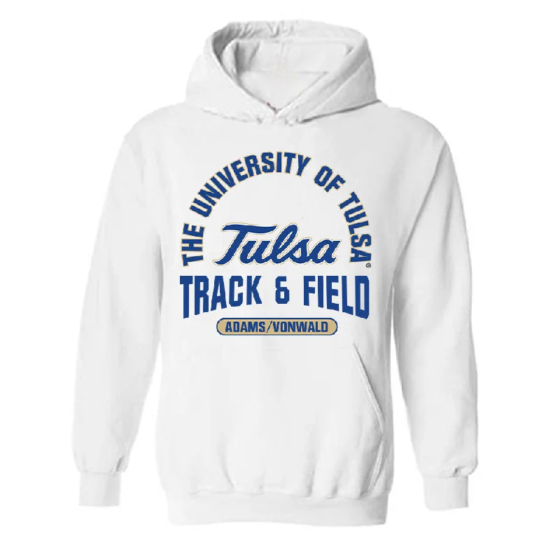 Tulsa - NCAA Women's Track & Field : Jaylin Adams/Vonwald - Classic Fashion Shersey Hooded Sweatshirt Hoodie with Turtle Neck Cozy Winter