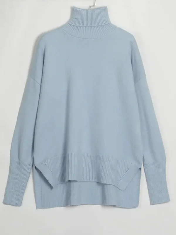Women Turtleneck Sweater Long Sweater Short Sweater Cropped Sweater